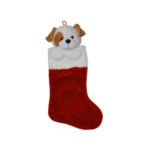 top selling products  animal head plush christmas stocking