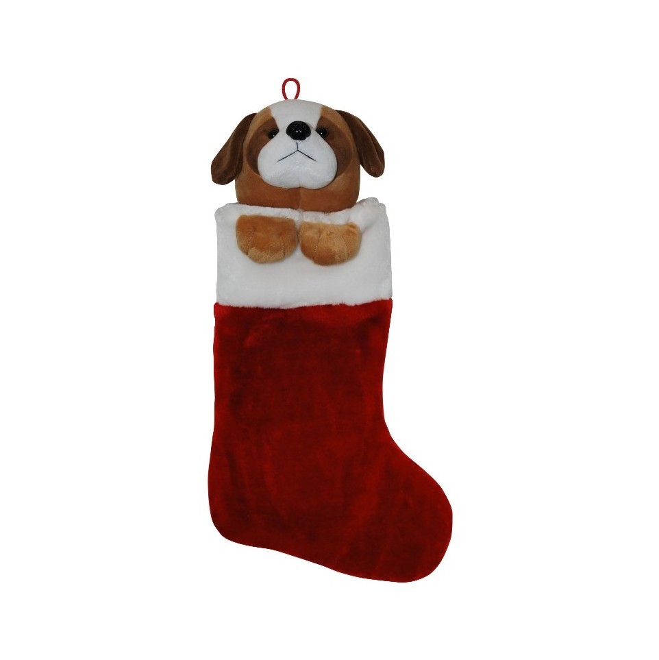 top selling products  animal head plush christmas stocking