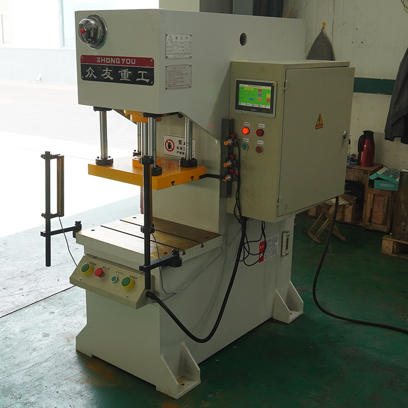 Plastic stamping automobile swing arm single-column presses 20 tons single arm hydraulic press with four column guides