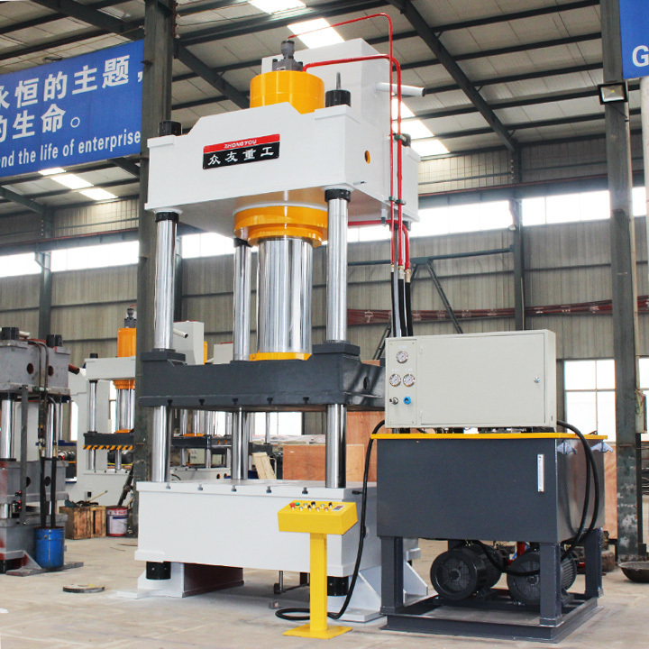 1000 Ton Four Column Hydraulic Deep Drawing Press for Metal Sheet Meta Deep Drawing Punching Stamping Machine Size 2000 Kn 22 Kw