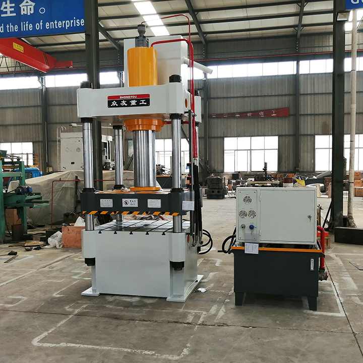 Column Hydraulic Press 100 Ton 150 Ton 4 Four-column Three-beam Hydraulic Press Machine Size 50 Competitive Price ISO9001 CE 500