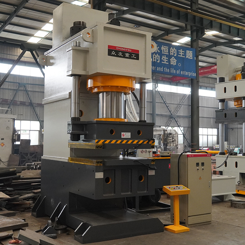 700 ton single arm electric heating and cold water pipe hydraulic press