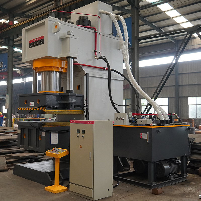 700 ton single arm electric heating and cold water pipe hydraulic press