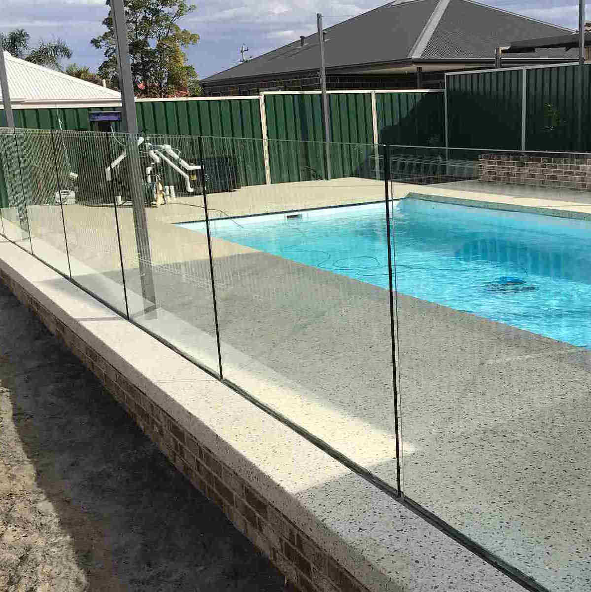 Manufacturer wholesale tempered laminated swimming pool glass fence deck glass railing panels