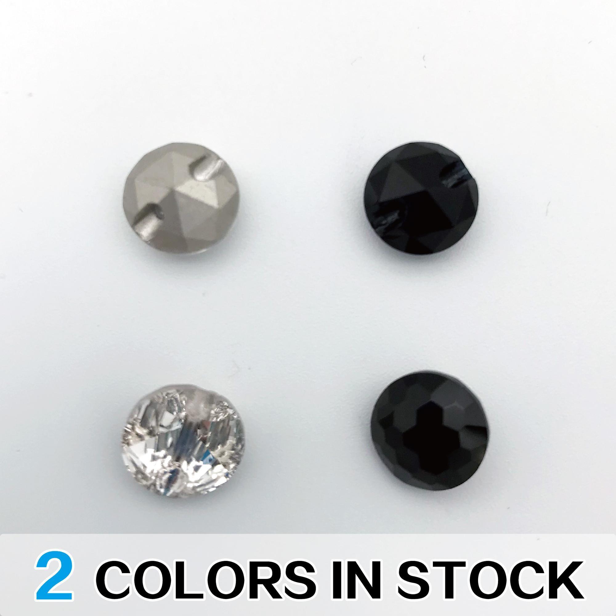 10mm crystal  rhinestone half ball shape shank buttons