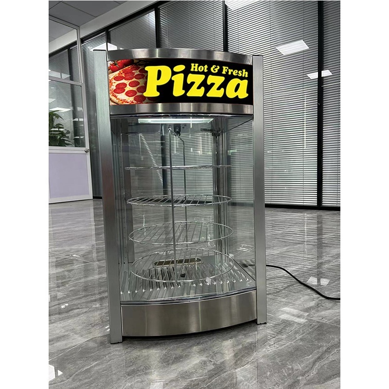 Countertop display showcase rotate  food heater display  CE rotating warm  heating showcase  warmer  food  display case