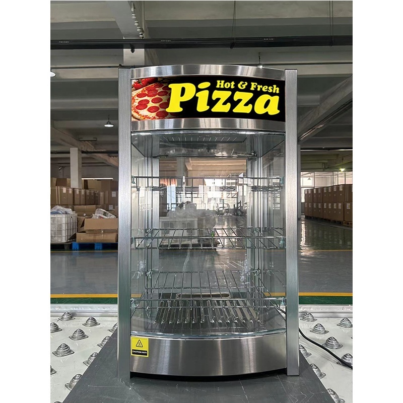 Countertop display showcase rotate  food heater display  CE rotating warm  heating showcase  warmer  food  display case