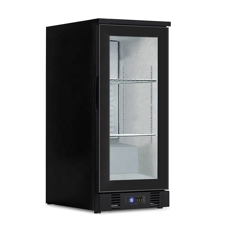 Single door  back bar cooler commercial display showcase beverage refrigerator small cooler Merchandising Refrigerators