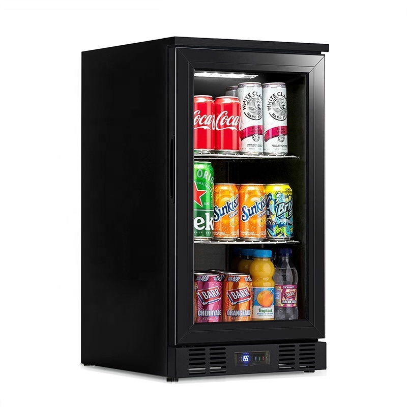 Single door  back bar cooler commercial display showcase beverage refrigerator small cooler Merchandising Refrigerators