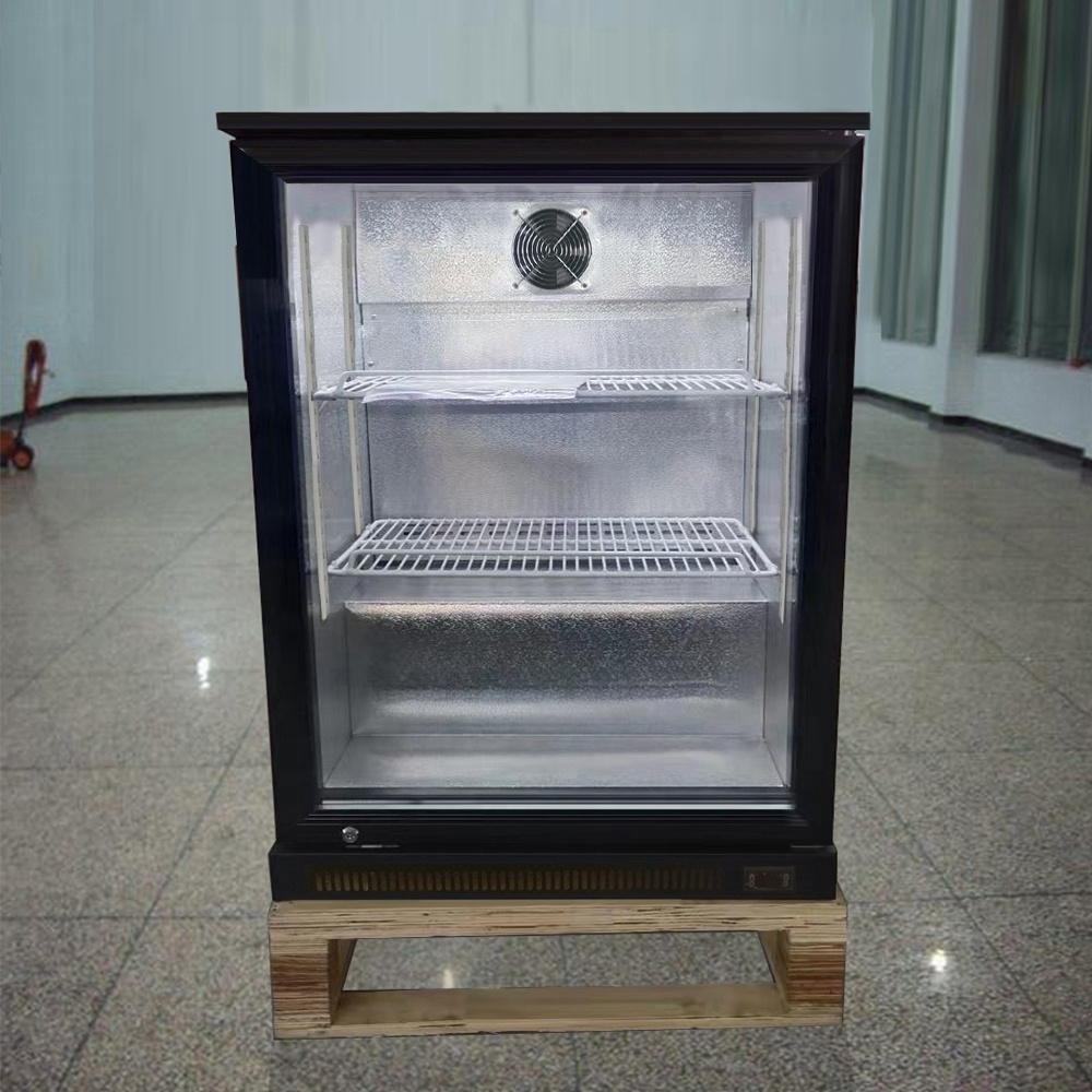 Single door  back bar cooler commercial display showcase beverage refrigerator small cooler Merchandising Refrigerators