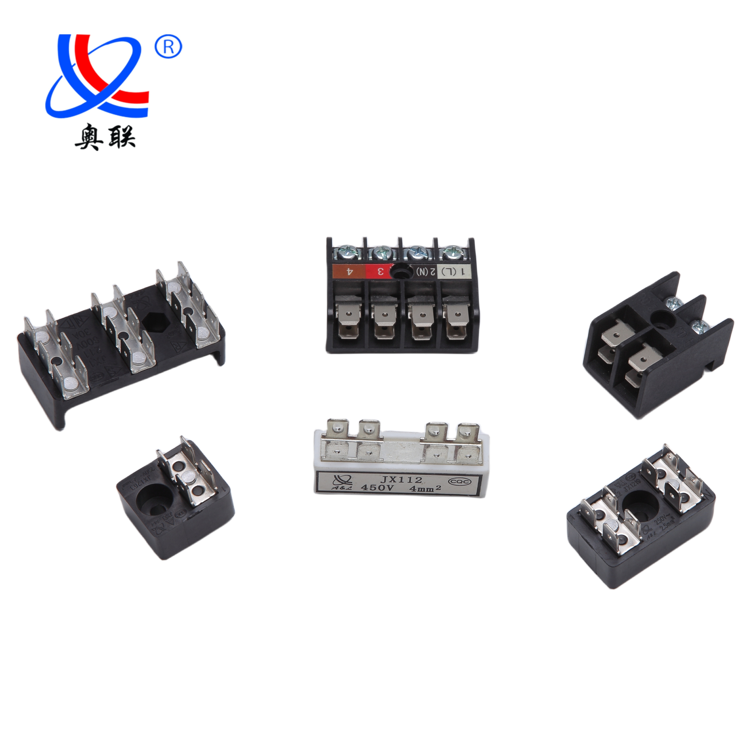 Dual Row Strip Screw Terminal Blocks Fixed Terminal Strips Wire Connetcors Block