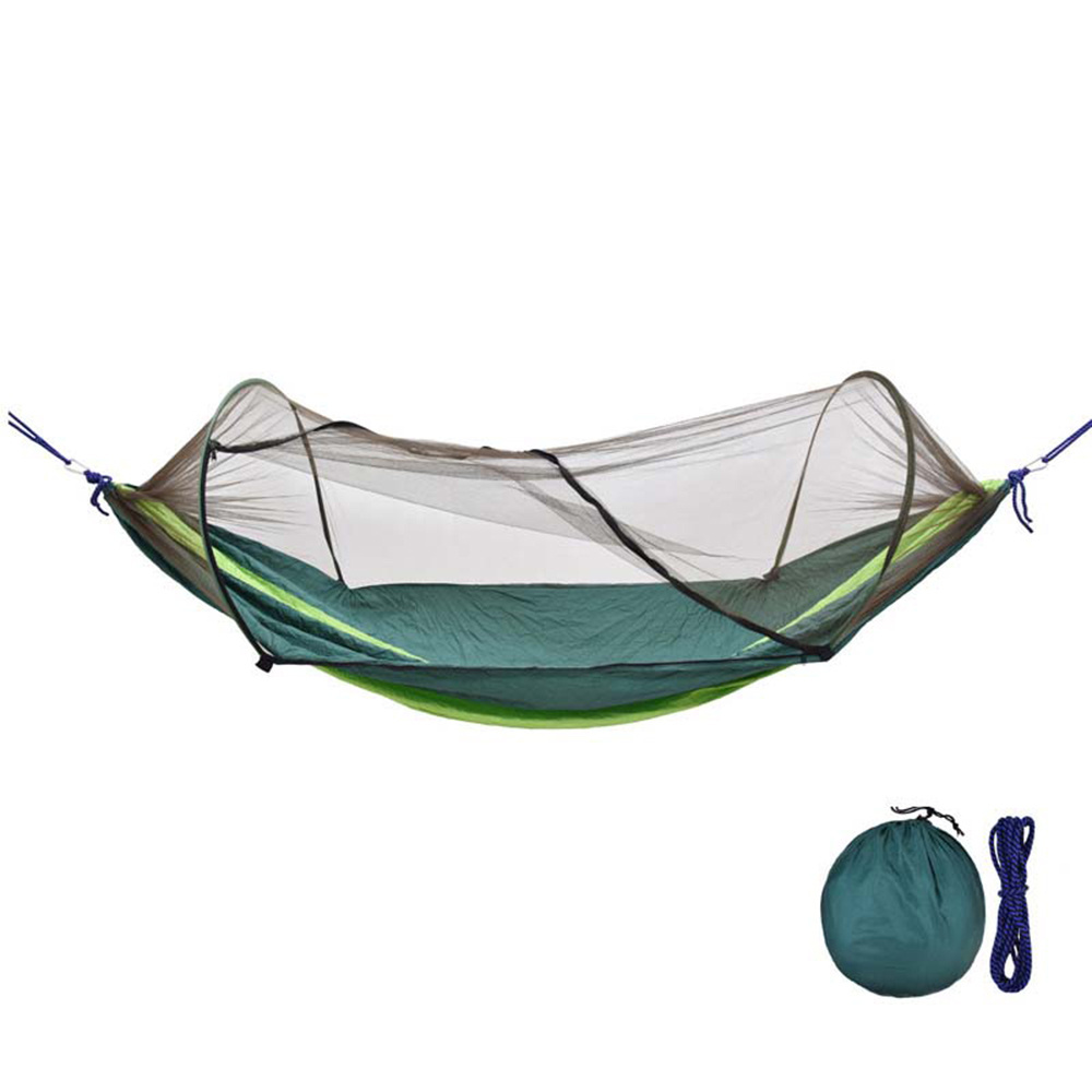 Outdoor Hammock Swing with Mosquito Net Portable Multifunctional Camping Sleeping Bed Wild Tree 2 Person Shaker Use For Hunting