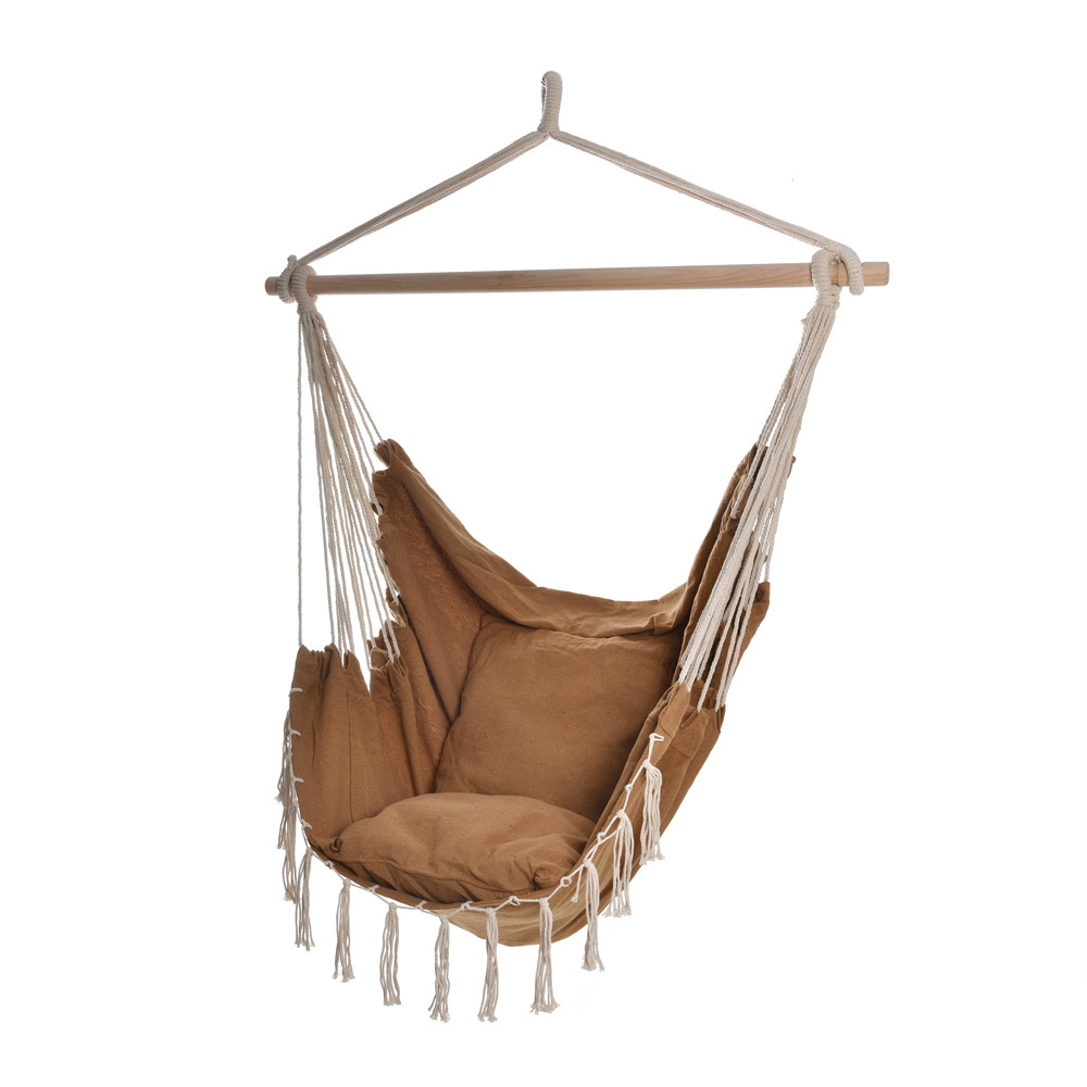 Super comfortable hanging swing patio garden indoor outdoor Chair Hammock chair with cushion set