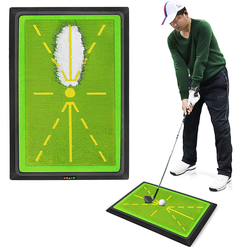 New Sequin pearlescent piece Swing Path Trainer-Instant Feedback Golf Practice Hitting Aid Swing Detection Batting training mat