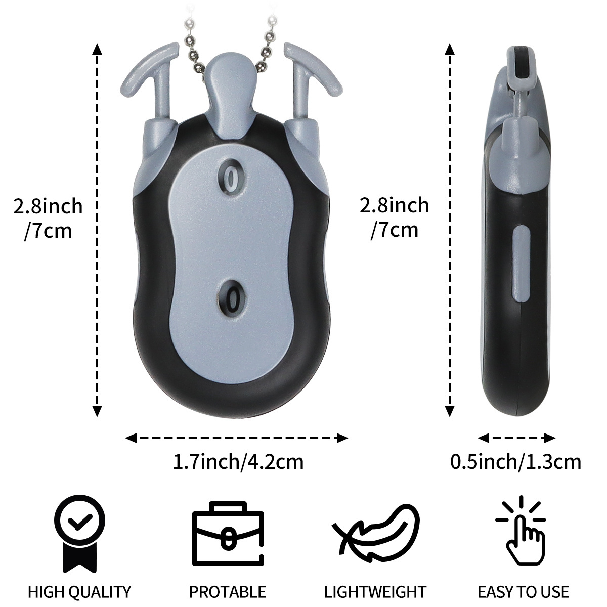 Golf Scorer Player Stroke Counter Portable Mini Golf Shot Counter with Key Chain for Golf Game Scorekeeper
