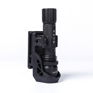 360 degree Rotation Universal Polymer Flashlight torch tool Holder with Belt Clip