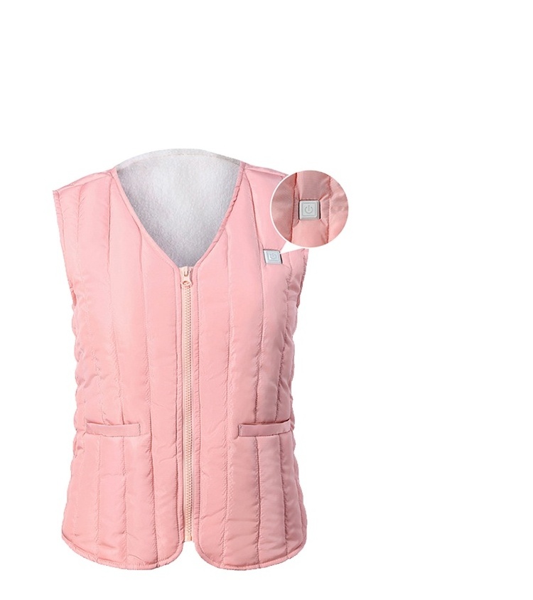 High Quality Down Vest USB  Rechargeable Battery  Heating Vest Keep Warming Heated Vest For Women