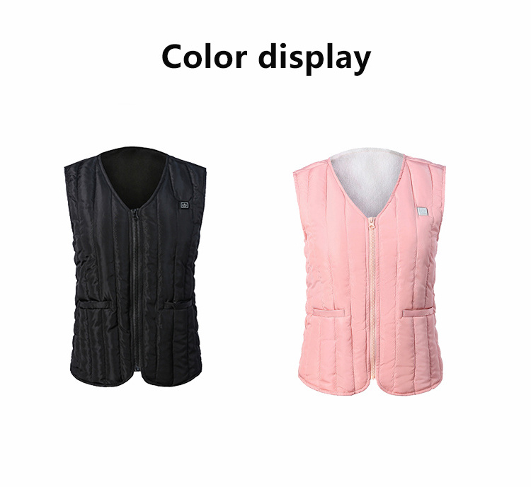 High Quality Down Vest USB  Rechargeable Battery  Heating Vest Keep Warming Heated Vest For Women