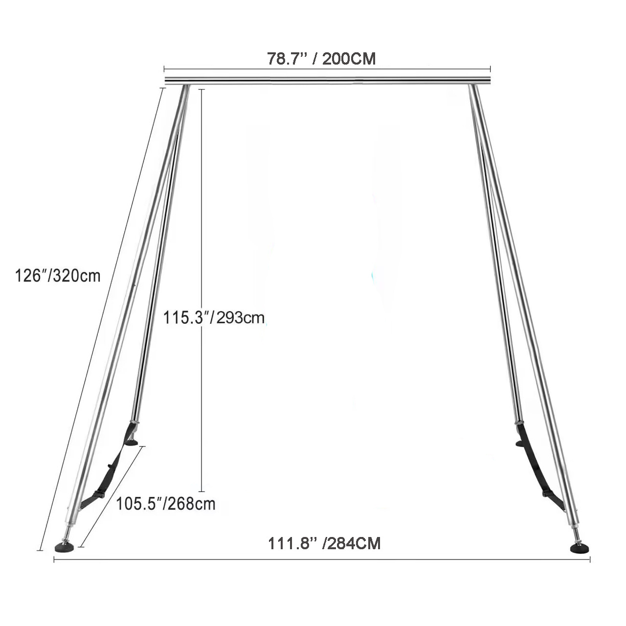 Aerial Support Frame Aerial Yoga Rigging For Aerial Silk Yoga Frames Stand for Swings Frames Aerial Yoga Stand