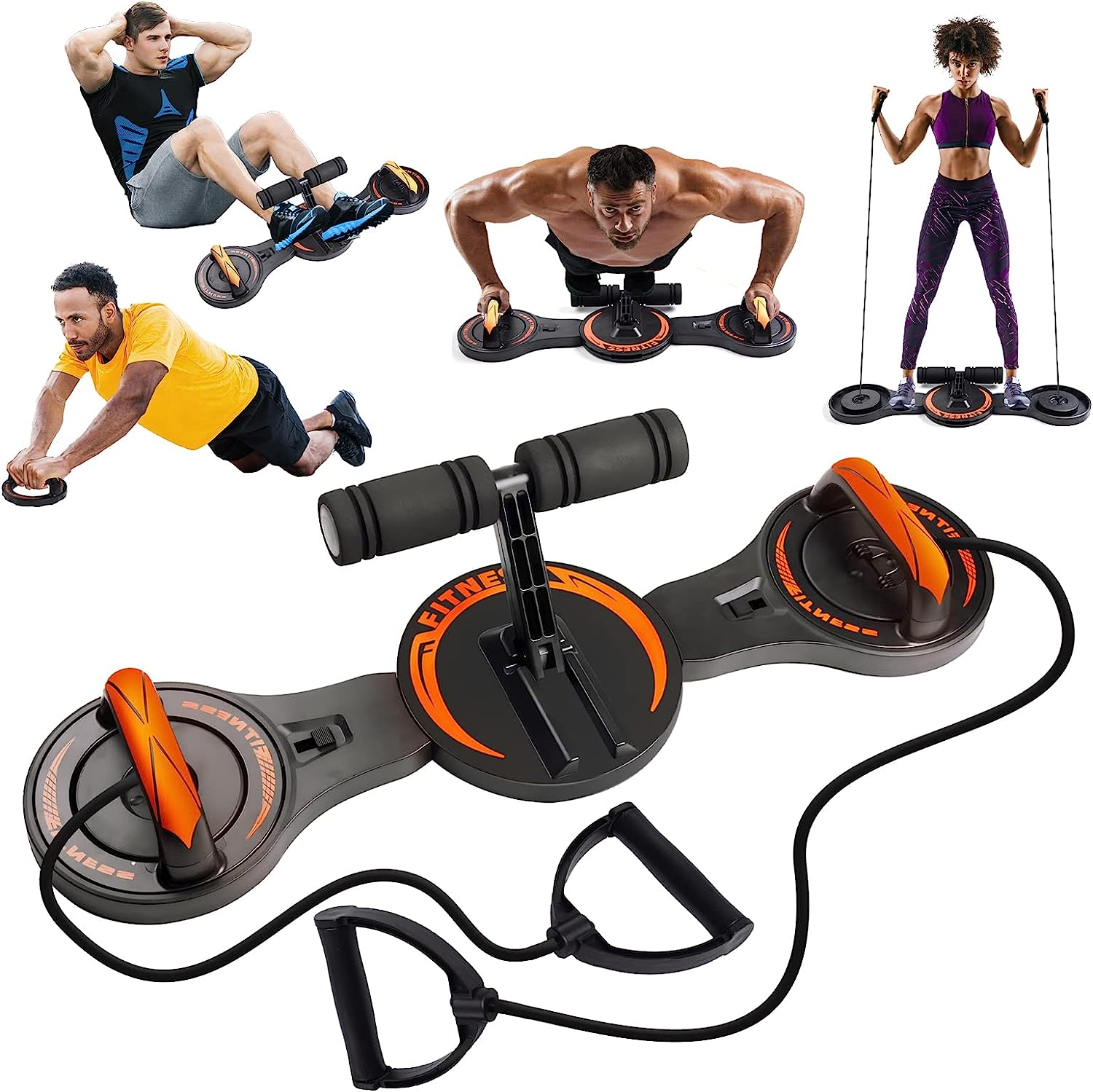 Powerful Push up Board Effect push-up handle Set With Sit up bar Resistance bands Portable Home Gym Exercise Equipment