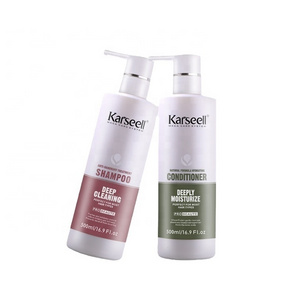 Karseell Prival Label OEM Manufacture Best Organic Shampoo for Damaged Hair Moisture Anti Dandruff Shampoo