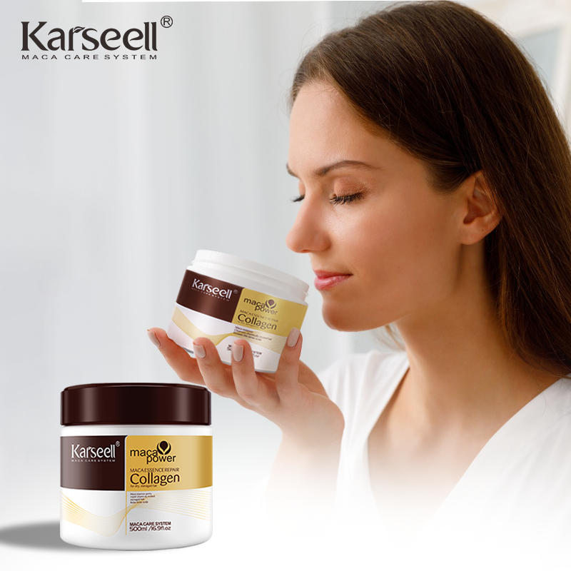 karseell hair treatment keratin hair collagen mask hair care set private label protein collagen