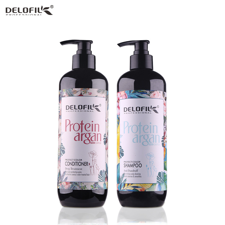 Delofil Brand Private Label Recovery Moisture Protect Color Conditioner Hair Shampoo 500ml