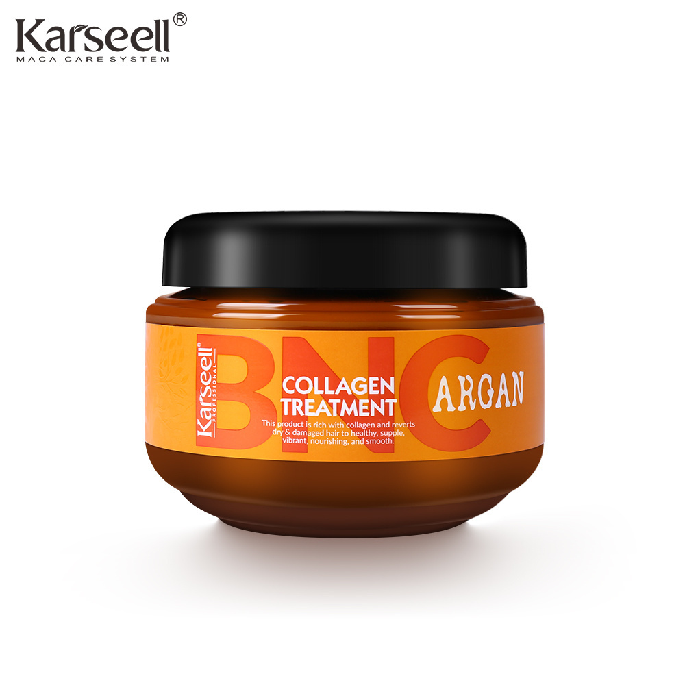 OEM ODM Karseell Collagen Repairing Damaged 500ml Hair Mask Treatments Argan Oil Hair Mask