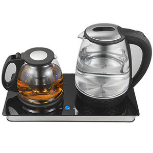 Teapot For Induction Stove top Glass Drip Tea Coffee Kettle With Thermometer