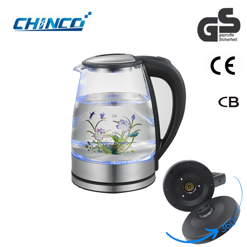 Keep Warm Function Adjustable Temperature Digital Glass Electric Kettle With Tea Filter