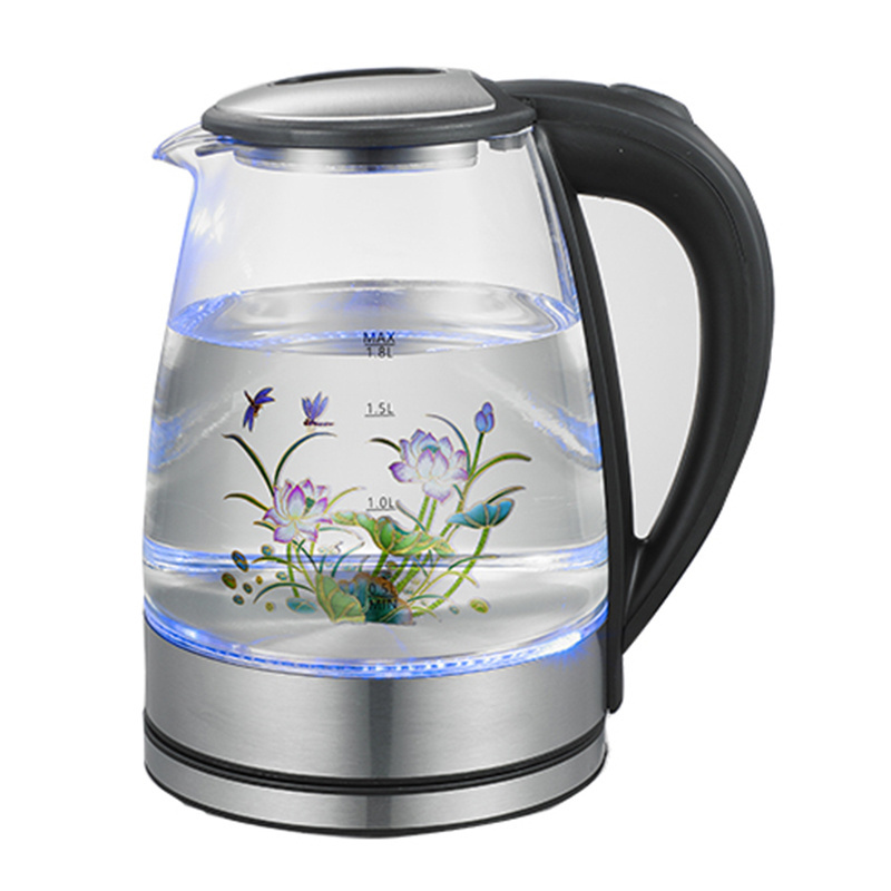 Keep Warm Function Adjustable Temperature Digital Glass Electric Kettle With Tea Filter