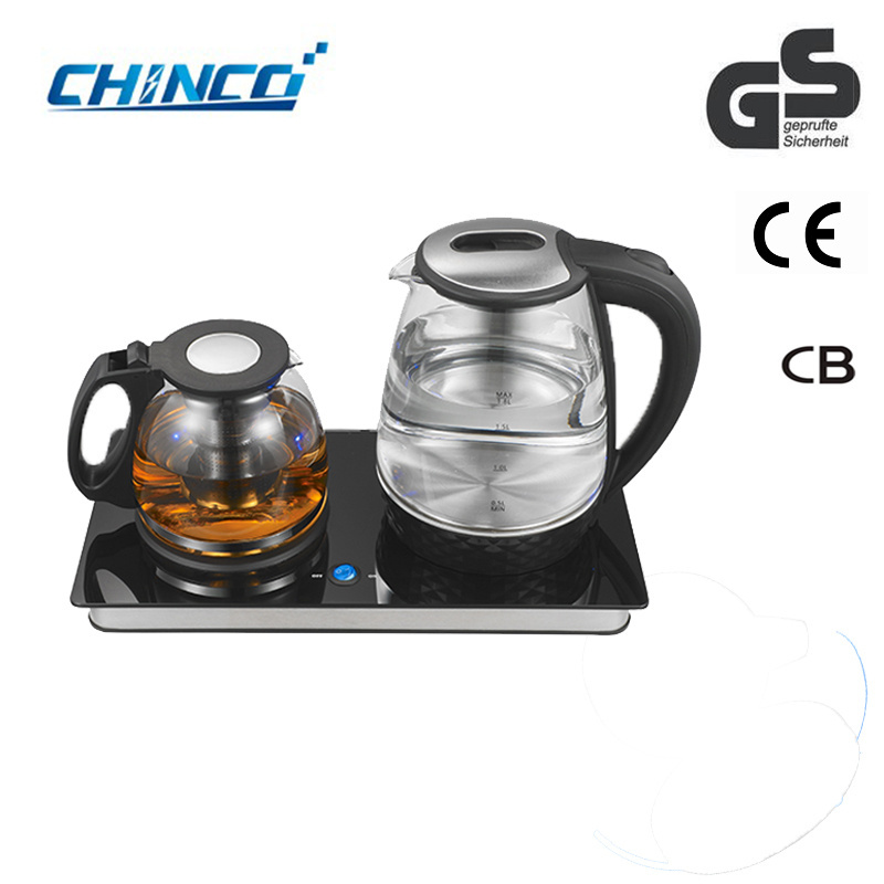 Teapot For Induction Stove top Glass Drip Tea Coffee Kettle With Thermometer