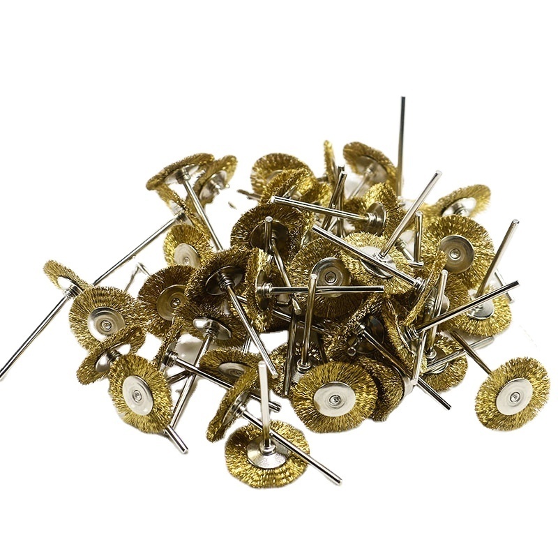 metal buffing wheel Brass wire brush For Electric grinder accessories Brass wire buffing wheel oldsmith tools jewelry making