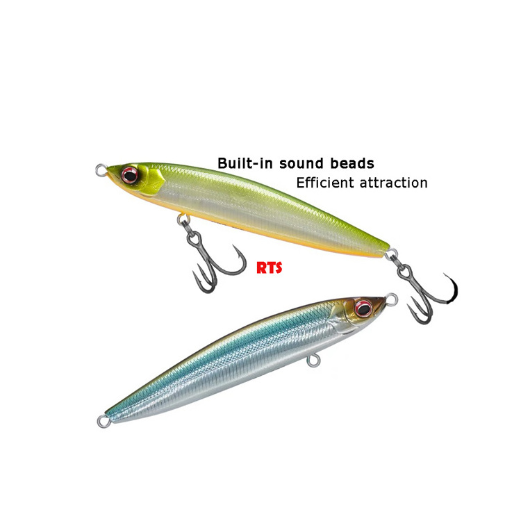 10g 15g 19g Artificial Bait Hard Pencil Plastic Stick Sinking Lure Carp Bass Pike Saltwater Fishing Lures