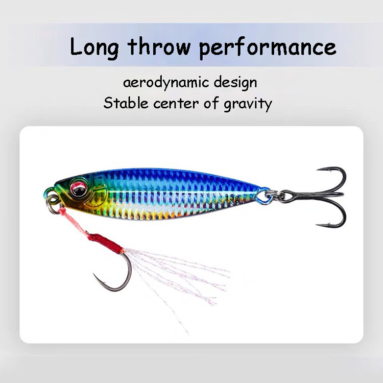 Metal Jigs Casting Jigging Spoon Minnow Long Casting for Surf Fishing Bass Sea Trout Freshwater Saltwater Fishing Lure Kit