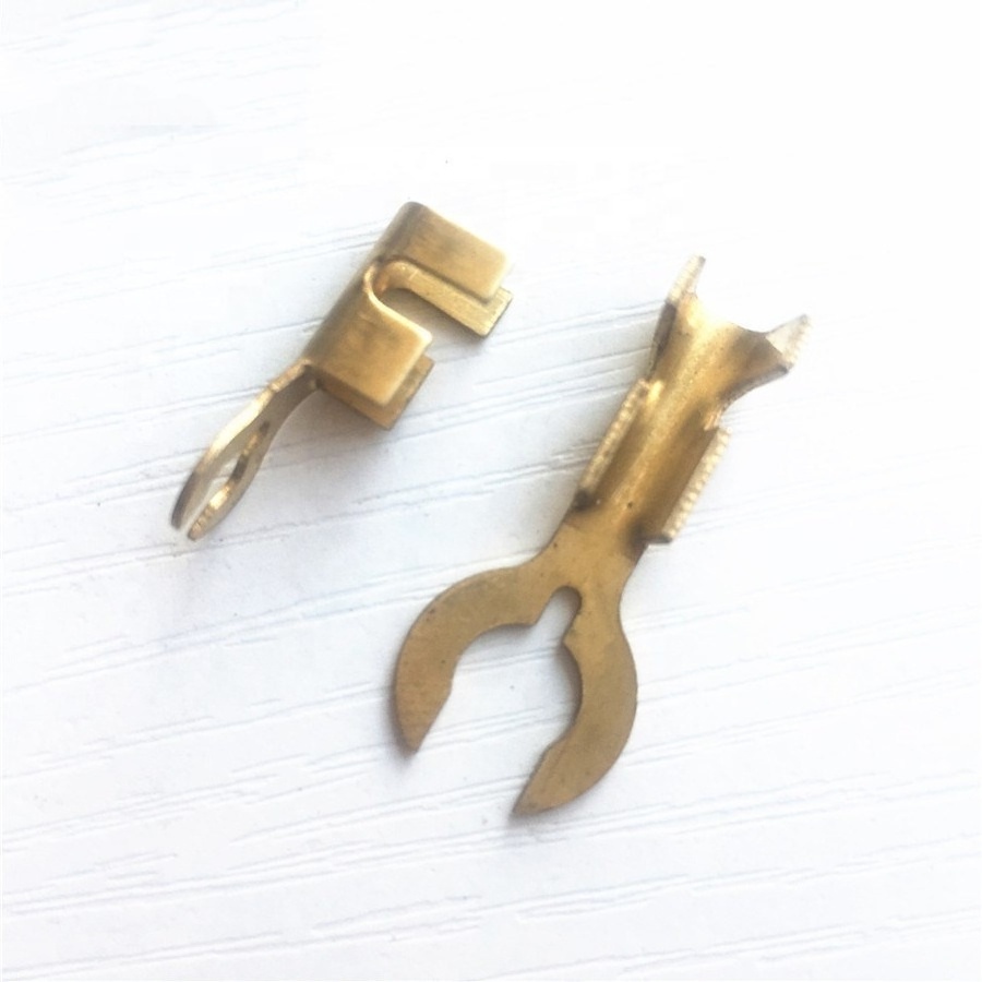 OEM high quality precision metal titanium red copper stamped crimp terminals