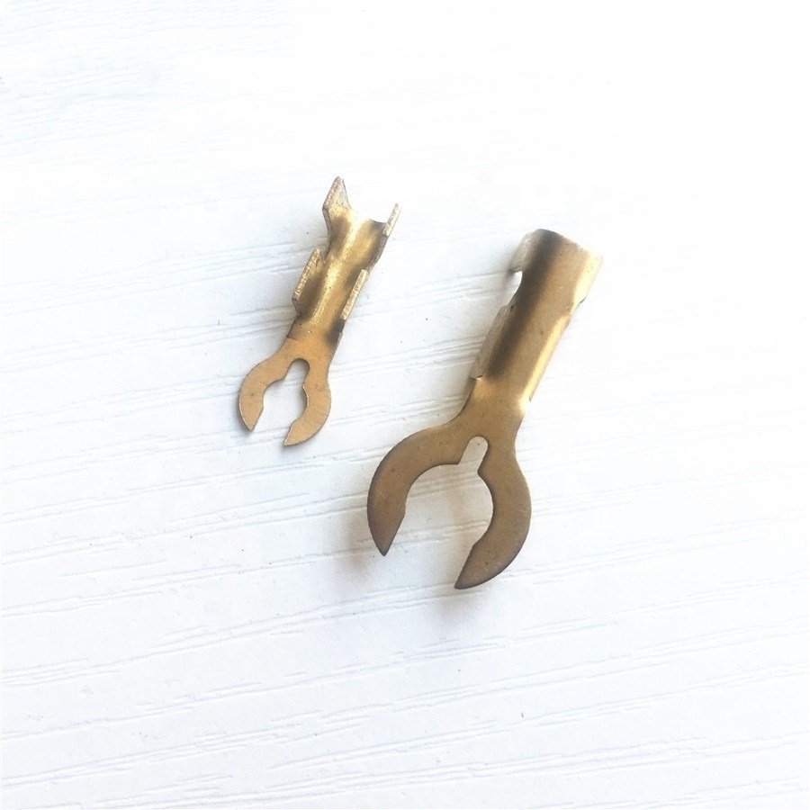 OEM high quality precision metal titanium red copper stamped crimp terminals