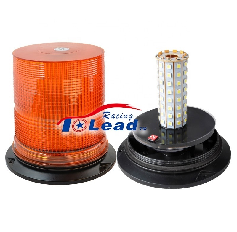 Multi-voltage DC12-48V Amber 55W  Emergency Xenon Tube Strobe Flash Light for Car Blink Warning Beacon WL27