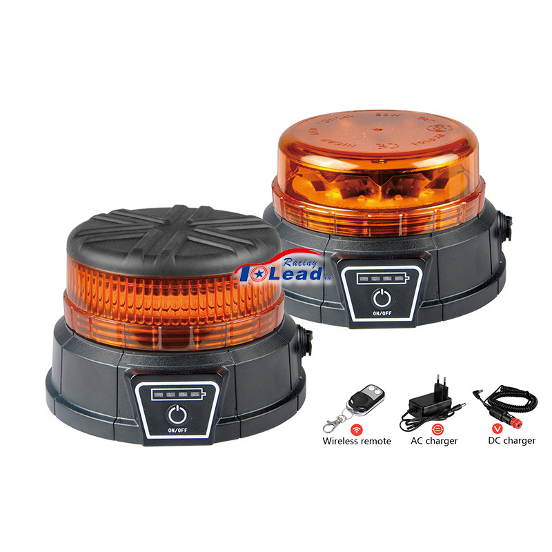 Car Truck Top Roof Emergency Wireless Led  Rechargeable Safety Strobe Beacon Warning Light Magnetic Flashing Rotary Traffic Lamp