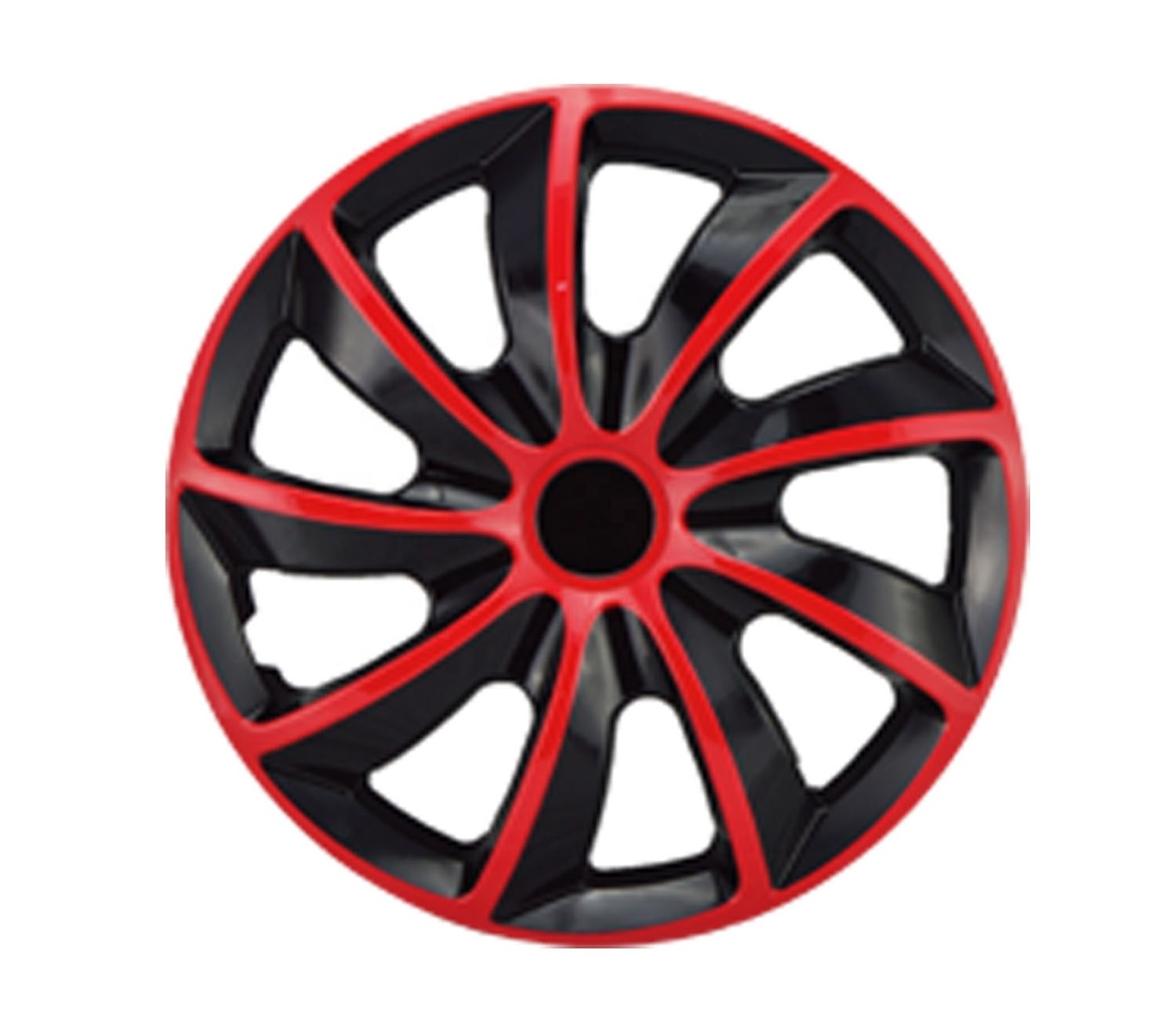 Wholesale Anti-wear Bi-color Auto Wheel Hubcaps Skins ,PP or ABS Colorful Car Center wheel Cover Rims for 15 inch