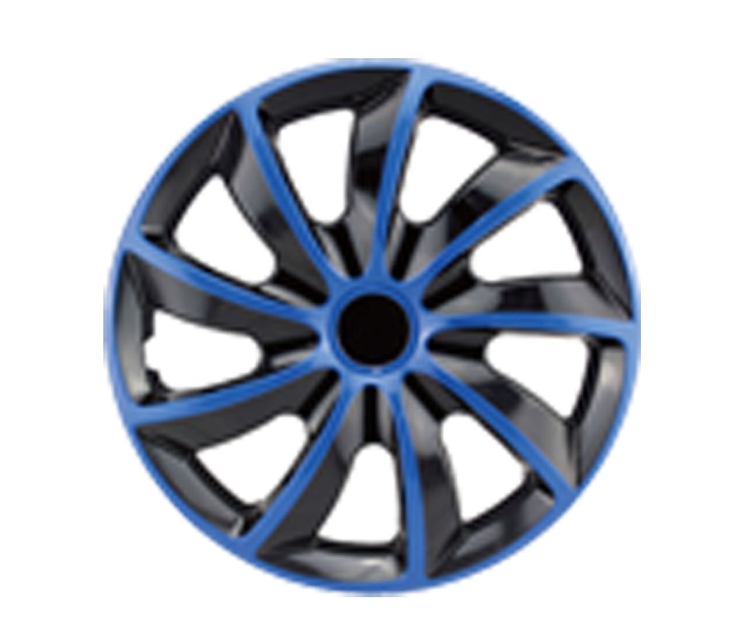 Wholesale Anti-wear Bi-color Auto Wheel Hubcaps Skins ,PP or ABS Colorful Car Center wheel Cover Rims for 15 inch