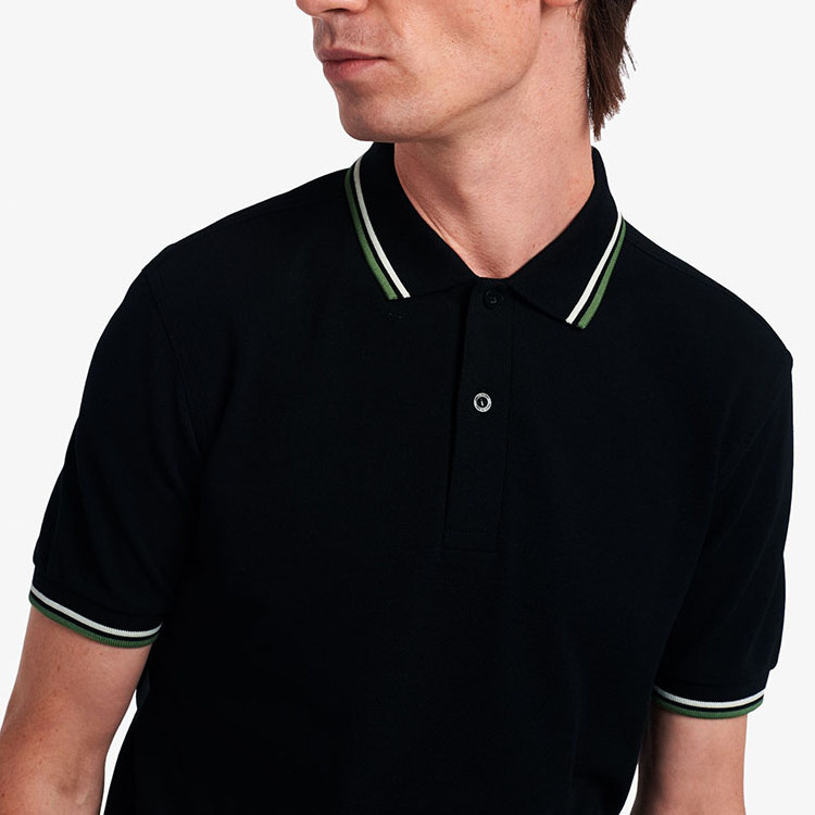 ZN-JN105 Chinese manufacturer plain custom brand black polo tee shirts for men