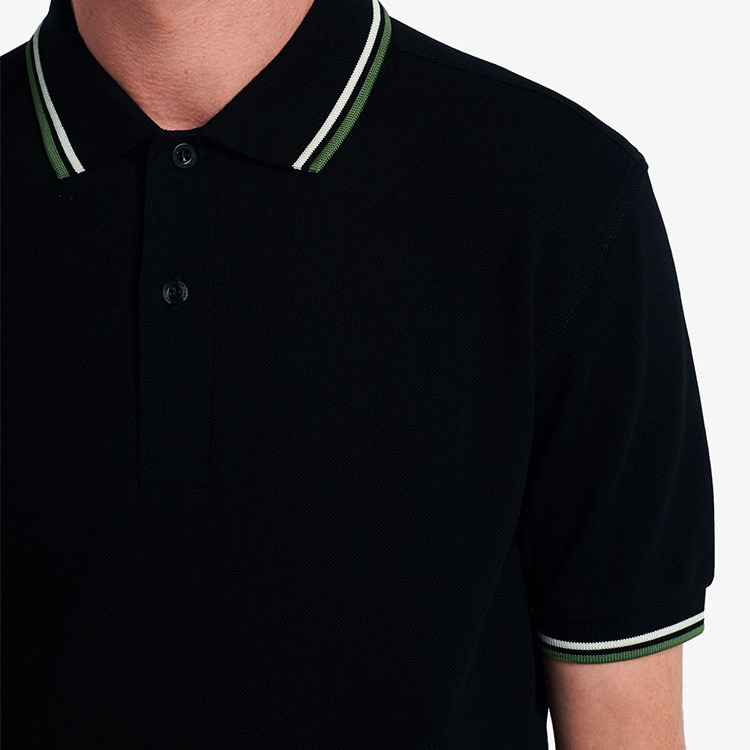 ZN-JN105 Chinese manufacturer plain custom brand black polo tee shirts for men