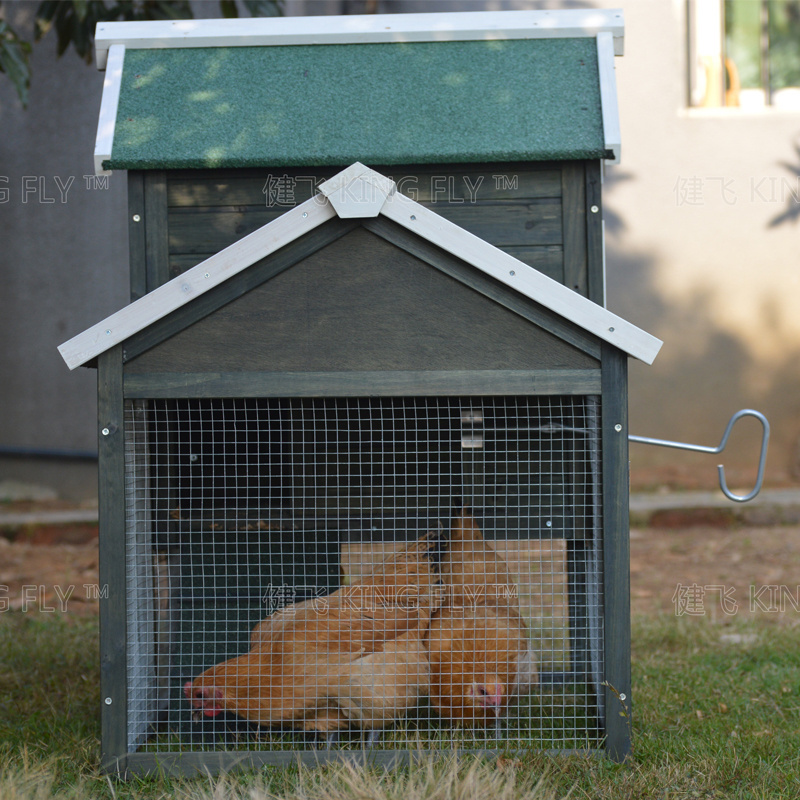 Wooden Outdoor Turkey Hen Cage Prefab Walk in 3 Tier Large Chicken House Coop