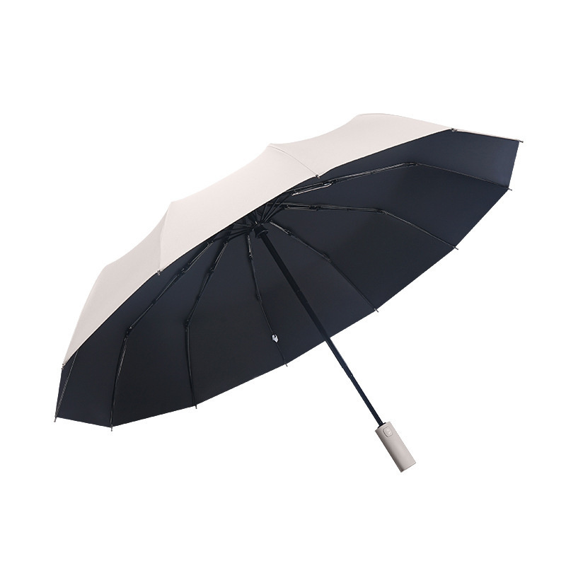 Fully Automatic Folding Umbrella Outdoor Sunshade Umbrella Large Size Compact Umbrella