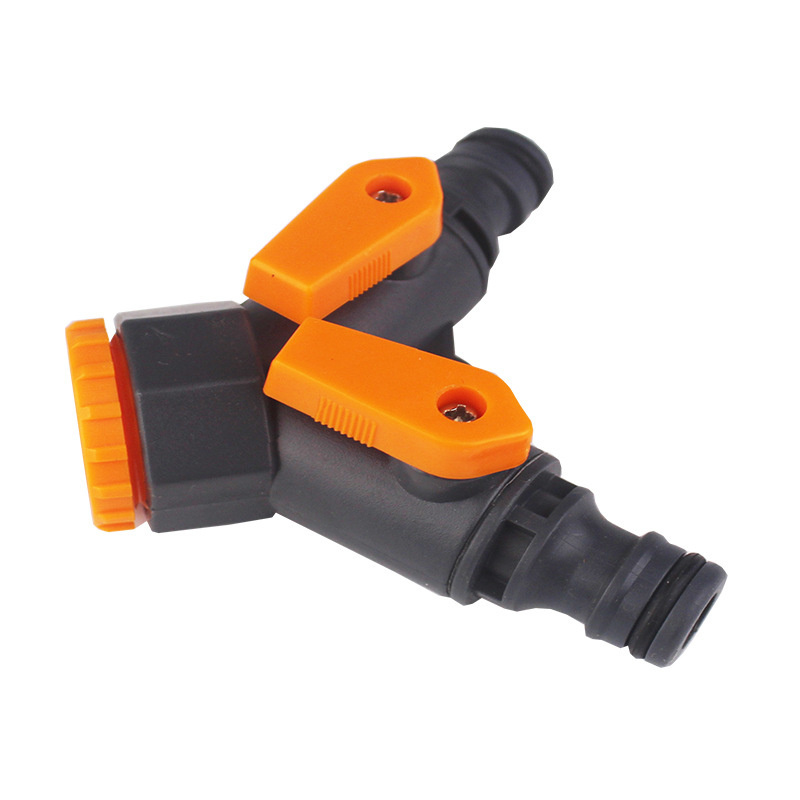 Plastic Faucet Connector Water Pipe Connector Three-way Nipple Garden Irrigation Equipment Faucet Connector