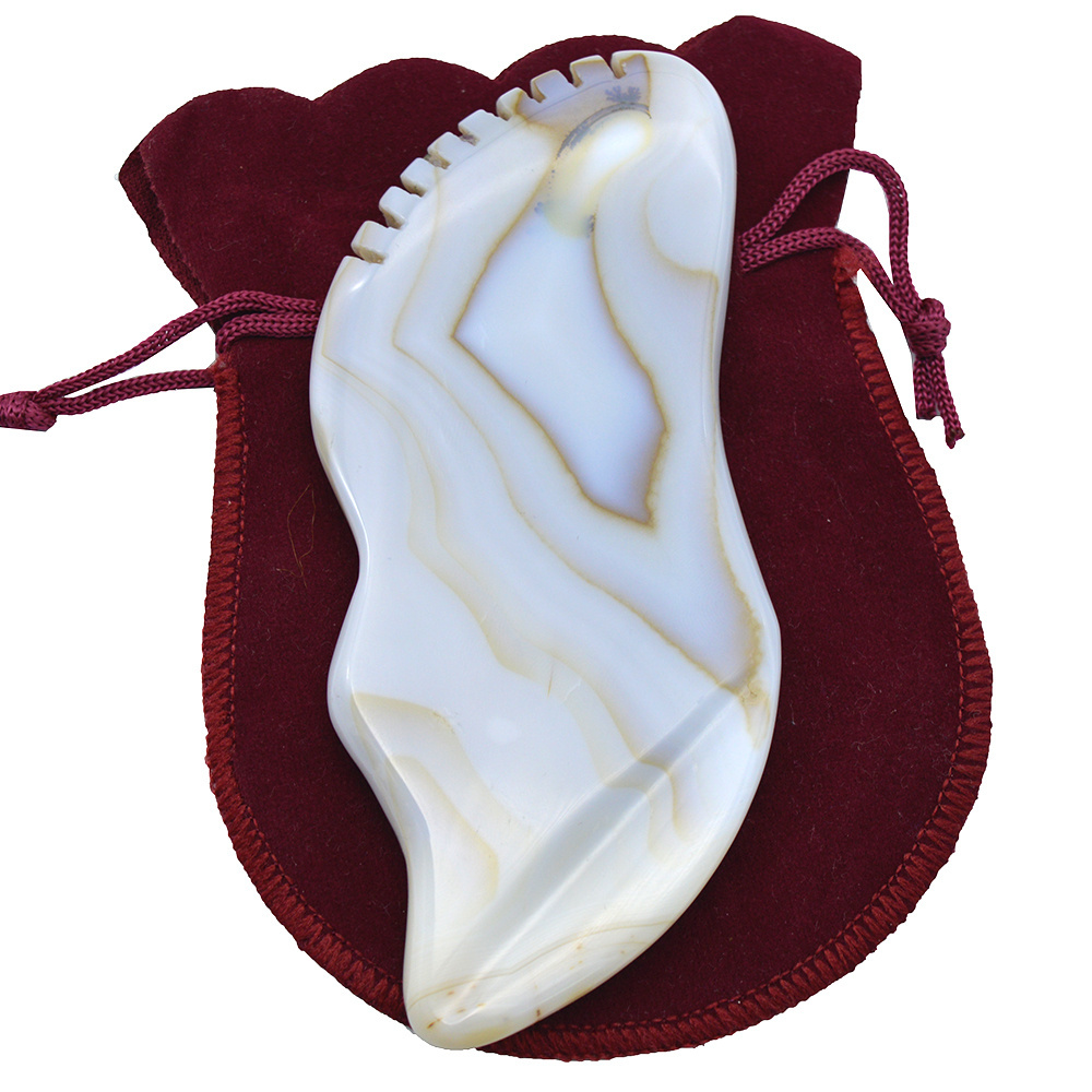 2023 Best Seller Grey Agate Gua Sha Guasha Massager Tool For Body