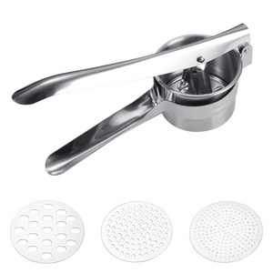 Stainless Steel Manual Garlic Press Potato Squeezer Garlic Press Chopper Crusher Grinder Cracker