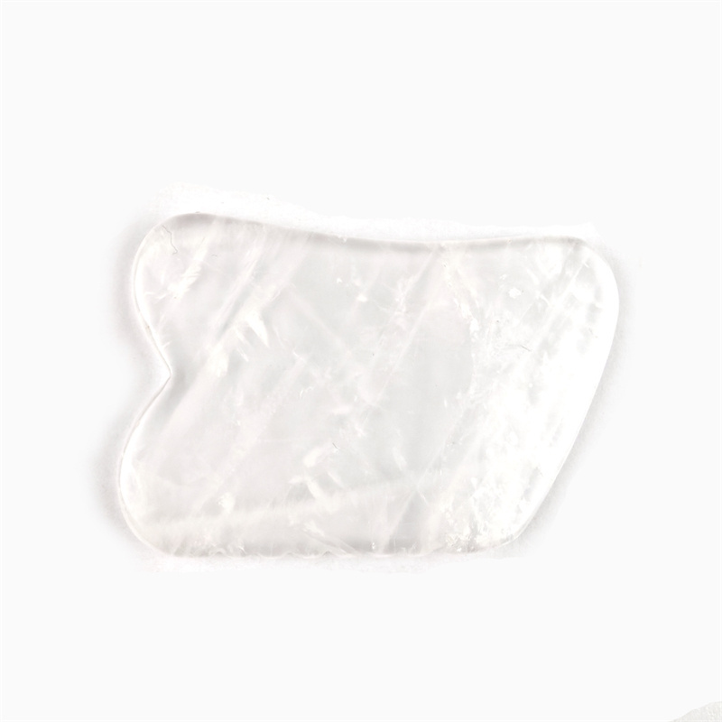 Clear Crystal Facial Gua Sha Board Clear Quartz Gua Sha Scraping Tool Jade Gua Sha Massage Tool for SPA Acupuncture