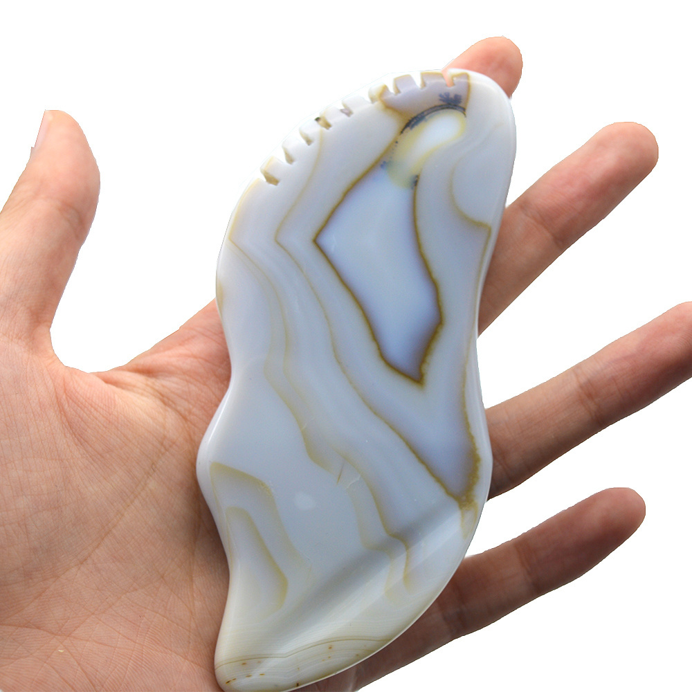 2023 Best Seller Grey Agate Gua Sha Guasha Massager Tool For Body